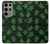 S4087 かわいいおばけ柄 Cute Green Ghost Cartoon Pattern Samsung Galaxy S23 Ultra バックケース、フリップケース・カバー