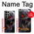 S4094 月夜のオオカミ Wolf Moonlight Fantasy Art Samsung Galaxy S23 Ultra バックケース、フリップケース・カバー