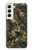 S4091 デジタル迷彩柄 Green Digital Camouflage Pattern Samsung Galaxy S22 バックケース、フリップケース・カバー
