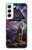 S4110 オオカミと古代紋章 Mystic Wolf Ancient Symbol Artwork Samsung Galaxy S22 バックケース、フリップケース・カバー