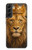 S4093 王冠ライオンアート Royal Lion Portrait Artwork Samsung Galaxy S22 Plus バックケース、フリップケース・カバー