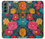 S4105 カラフル花柄 Vibrant Colorful Floral Pattern Samsung Galaxy S22 Plus バックケース、フリップケース・カバー