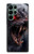 S4094 月夜のオオカミ Wolf Moonlight Fantasy Art Samsung Galaxy S22 Ultra バックケース、フリップケース・カバー