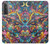 S4085 宇宙船サイケアート Cosmic Spaceship Psychedelic Art Samsung Galaxy S21 5G バックケース、フリップケース・カバー