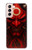 S4099 赤鬼幻想アート Mystic Red Demon Illustration Samsung Galaxy S21 5G バックケース、フリップケース・カバー