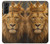 S4093 王冠ライオンアート Royal Lion Portrait Artwork Samsung Galaxy S21 Plus 5G, Galaxy S21+ 5G バックケース、フリップケース・カバー