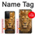 S4093 王冠ライオンアート Royal Lion Portrait Artwork Samsung Galaxy S21 Ultra 5G バックケース、フリップケース・カバー