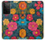 S4105 カラフル花柄 Vibrant Colorful Floral Pattern Samsung Galaxy S21 Ultra 5G バックケース、フリップケース・カバー