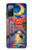 S4083 月夜のベネチア風景 Colorful Painting Moonlit Venice City Samsung Galaxy S20 FE バックケース、フリップケース・カバー