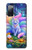 S4088 幻想キツネ精霊 Fantasy Fox Spirit Magical Artwork Samsung Galaxy S20 FE バックケース、フリップケース・カバー