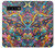 S4085 宇宙船サイケアート Cosmic Spaceship Psychedelic Art Samsung Galaxy S10 バックケース、フリップケース・カバー