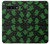 S4087 かわいいおばけ柄 Cute Green Ghost Cartoon Pattern Samsung Galaxy S10 バックケース、フリップケース・カバー