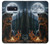 S4095 森のクマ幻想画 Majestic Bear Indian Wilderness Art Samsung Galaxy S10e バックケース、フリップケース・カバー