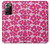 S4097 ピンク花柄 Pink Floral Seamless Pattern Design Samsung Galaxy Note 20 Ultra, Ultra 5G バックケース、フリップケース・カバー