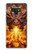 S4090 炎のドラゴンアート Epic Fire Dragon Fantasy Illustration Note 9 Samsung Galaxy Note9 バックケース、フリップケース・カバー