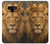 S4093 王冠ライオンアート Royal Lion Portrait Artwork Note 9 Samsung Galaxy Note9 バックケース、フリップケース・カバー