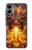 S4090 炎のドラゴンアート Epic Fire Dragon Fantasy Illustration Samsung Galaxy A06 バックケース、フリップケース・カバー