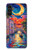 S4083 月夜のベネチア風景 Colorful Painting Moonlit Venice City Samsung Galaxy A13 5G バックケース、フリップケース・カバー