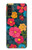 S4105 カラフル花柄 Vibrant Colorful Floral Pattern Samsung Galaxy A13 5G バックケース、フリップケース・カバー