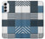 S4082 モダンパッチワーク柄 Modern Geometric Patchwork Pattern Samsung Galaxy A14 5G バックケース、フリップケース・カバー