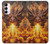 S4090 炎のドラゴンアート Epic Fire Dragon Fantasy Illustration Samsung Galaxy A14 5G バックケース、フリップケース・カバー