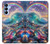 S4084 虹色ファンタジー波 Rainbow Ocean Wave Fantasy Samsung Galaxy A15 5G バックケース、フリップケース・カバー