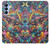 S4085 宇宙船サイケアート Cosmic Spaceship Psychedelic Art Samsung Galaxy A15 5G バックケース、フリップケース・カバー