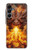 S4090 炎のドラゴンアート Epic Fire Dragon Fantasy Illustration Samsung Galaxy A16 5G バックケース、フリップケース・カバー