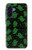 S4087 かわいいおばけ柄 Cute Green Ghost Cartoon Pattern Samsung Galaxy A17, A18 バックケース、フリップケース・カバー