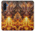 S4090 炎のドラゴンアート Epic Fire Dragon Fantasy Illustration Samsung Galaxy A17 バックケース、フリップケース・カバー