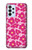 S4097 ピンク花柄 Pink Floral Seamless Pattern Design Samsung Galaxy A23 バックケース、フリップケース・カバー