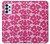 S4097 ピンク花柄 Pink Floral Seamless Pattern Design Samsung Galaxy A23 バックケース、フリップケース・カバー