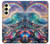 S4084 虹色ファンタジー波 Rainbow Ocean Wave Fantasy Samsung Galaxy A25 5G バックケース、フリップケース・カバー