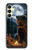 S4095 森のクマ幻想画 Majestic Bear Indian Wilderness Art Samsung Galaxy A25 5G バックケース、フリップケース・カバー