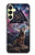 S4110 オオカミと古代紋章 Mystic Wolf Ancient Symbol Artwork Samsung Galaxy A25 5G バックケース、フリップケース・カバー