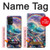 S4084 虹色ファンタジー波 Rainbow Ocean Wave Fantasy Samsung Galaxy A32 5G バックケース、フリップケース・カバー