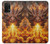 S4090 炎のドラゴンアート Epic Fire Dragon Fantasy Illustration Samsung Galaxy A32 5G バックケース、フリップケース・カバー