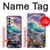 S4084 虹色ファンタジー波 Rainbow Ocean Wave Fantasy Samsung Galaxy A33 5G バックケース、フリップケース・カバー
