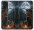 S4095 森のクマ幻想画 Majestic Bear Indian Wilderness Art Samsung Galaxy A33 5G バックケース、フリップケース・カバー