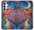 S4083 月夜のベネチア風景 Colorful Painting Moonlit Venice City Samsung Galaxy A35 5G バックケース、フリップケース・カバー