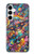 S4085 宇宙船サイケアート Cosmic Spaceship Psychedelic Art Samsung Galaxy A35 5G バックケース、フリップケース・カバー