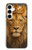 S4093 王冠ライオンアート Royal Lion Portrait Artwork Samsung Galaxy A35 5G バックケース、フリップケース・カバー