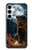 S4095 森のクマ幻想画 Majestic Bear Indian Wilderness Art Samsung Galaxy A35 5G バックケース、フリップケース・カバー