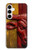 S4098 スペイン闘牛アート Span Bull Carved Artwork Samsung Galaxy A35 5G バックケース、フリップケース・カバー