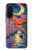 S4083 月夜のベネチア風景 Colorful Painting Moonlit Venice City Samsung Galaxy A36 バックケース、フリップケース・カバー