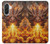 S4090 炎のドラゴンアート Epic Fire Dragon Fantasy Illustration Samsung Galaxy A36 バックケース、フリップケース・カバー