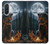 S4095 森のクマ幻想画 Majestic Bear Indian Wilderness Art Samsung Galaxy A36 バックケース、フリップケース・カバー