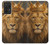 S4093 王冠ライオンアート Royal Lion Portrait Artwork Samsung Galaxy A52, Galaxy A52 5G バックケース、フリップケース・カバー