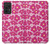S4097 ピンク花柄 Pink Floral Seamless Pattern Design Samsung Galaxy A52, Galaxy A52 5G バックケース、フリップケース・カバー