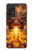 S4090 炎のドラゴンアート Epic Fire Dragon Fantasy Illustration Samsung Galaxy A52s 5G バックケース、フリップケース・カバー
